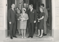 Ruth Tosková and Vladimír Tosek's wedding, 1967