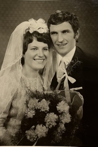 Wedding photographs of Věra and Cyril Pazderek, 1970s