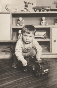 At the nursery, Mohelnice 1966