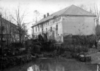 The now demolished mill in Dolní Benešov, Gotthard Janda tried to save it in the 1980s