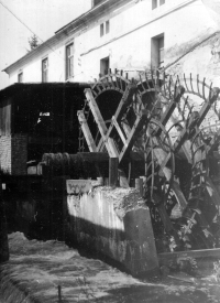 The now demolished mill in Dolní Benešov, Gotthard Janda tried to save it in the 1980s