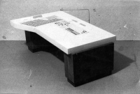 Model of the first control room for the Staříč mine, designed by Gotthard Janda