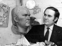 Bust of Jiří Kocur, who taught history of music at the Conservatory in Ostrava