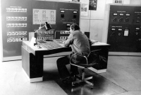 The control room of the Staříč mine, which Gotthard Janda was the author of