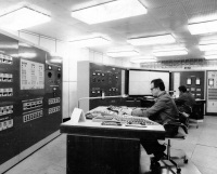 The control room of the Staříč mine, which Gotthard Janda was the author of