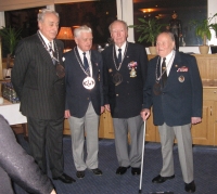 Celebration of 85th birthday with Emil Boček, Alois Dubec and Jan Horal