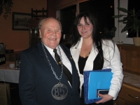 Milan Malý with his granddaughter Dita Edelmanová