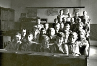 At school - the Lenin elementary school, 1947