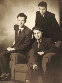 With friends, 1953