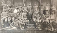 Father with his military unit during World War I (unknown which one in the picture)