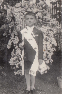 13-year-old Zdeněk Hlačík at confirmation