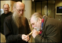 Miloslav Čejka with musician J. J. Neduha, 2005