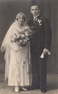 Parents' wedding photo - Adolf and Ludmila Buchmüllers, 1931
