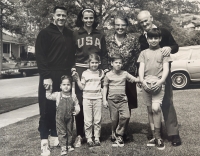 Connolly family with grandparents Fikota, Merja in the bottom row second from the left