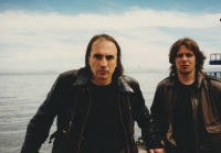 With Mejla Hlavsa and the band Půlnoc on tour in the USA, New York 1989