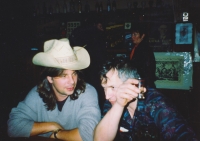 With Ivan Martin Jirous, 1990s