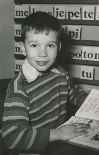 Witness as a first grade student, 1964