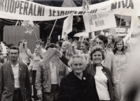 May Day parade, members of the Dukla coop farm, 1970s