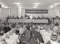 Meeting of the coop farm (JZD) in Bousín, 1976
