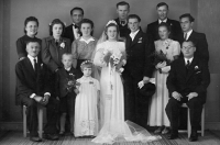 Wedding of Aunt Věra to Rudolf Jakubec, early 1950s