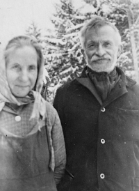 Grandparents Kateřina and Josef Stejskal, around 1945
