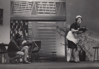 Marie Fejtková in the performance Our Dear Children at the Vrchlický Theatre Association in Jaroměř, 1960s