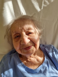 Jarmila Kuklová during the recording for Memory of Nations, 21 July 2025, Šternberk