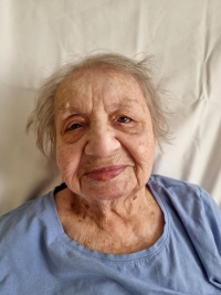 Jarmila Kuklová during the recording for Memory of Nations, 21 July 2025, Šternberk