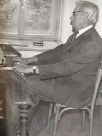 Her father Ladislav, Šiškovice about 1975