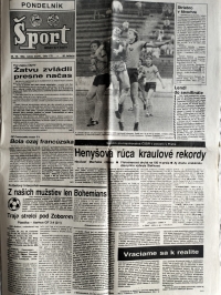 Šport, Jihočeská Pravda, Pondělí, 15.6.1981, Slovan Bratislava - Dynamo Drážďany 0:1 