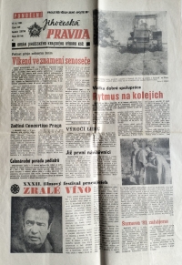 Jihočeská Pravda, Pondělí, 15.6.1981, Slovan Bratislava - Dynamo Drážďany 0:1 