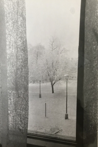 View from the office of the Plzeň radio director