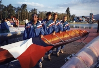 Petr Procházka with his team after the races