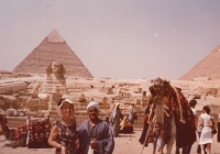 Marie Kubová in Cairo, 1990s