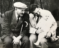 Václav Procházka with his son and grandson, 1959