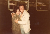 Mother Eleonora's reunion with brother Adam after 40 years, 1989