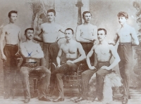 Grandfather František Škoda, a Sokol member, 1905