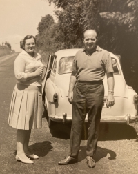 Ludmila and Karel Nekuža on a trip