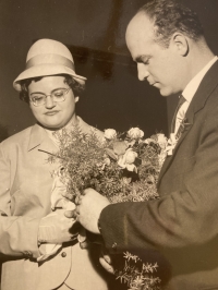 Ludmila and Karel Nekuža - wedding photographs, 1966