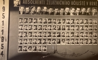 School photo board (1951-1954)