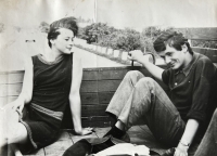 Helena "hitchhiked" to Prague, where she met her future friend