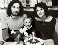 Milan Řezníček and Helena Řezníčková with Josef