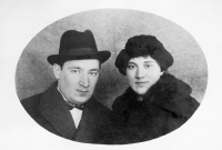 Grandfather Janovský and grandmother Janovská, Prague, 1924