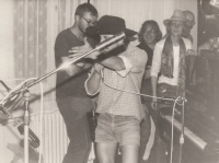 Psí vojáci band who performed at the festival in Třanovice (1982)