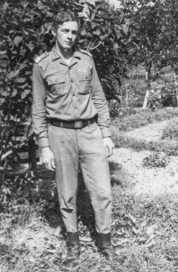 Alois Klepáček during the war in Jasy, Romania, 1971