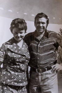 Married couple Marie and Jindřich Mühlberger in the 1970s