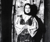 Miloš Štědron's mother as a choir singer in Mussorgsky's opera Boris Godunov, 1937