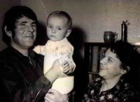 Miloslava and Vladimír Václavek, younger brother Miroslav Václavek, Rýmařov, 1960s