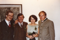 Mum Eleonora with her Austrian half-brothers Patrick (left) and Heinrich (right), post-1989