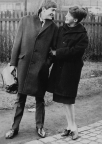 With brother-in-law Alan Pajer, 1965